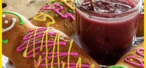 Colada morada con guaguas de pan ritual de los difuntos - Colada morada con