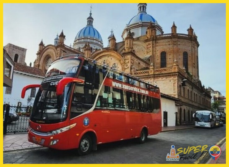 ¿Cuál es la dinámica y las opciones del transporte en bus para desplazarse dentro de la ciudad de Cuenca?